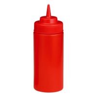 TableCraft 11663K Widemouth Squeeze Dispenser, Red, Plastic
- 16 oz