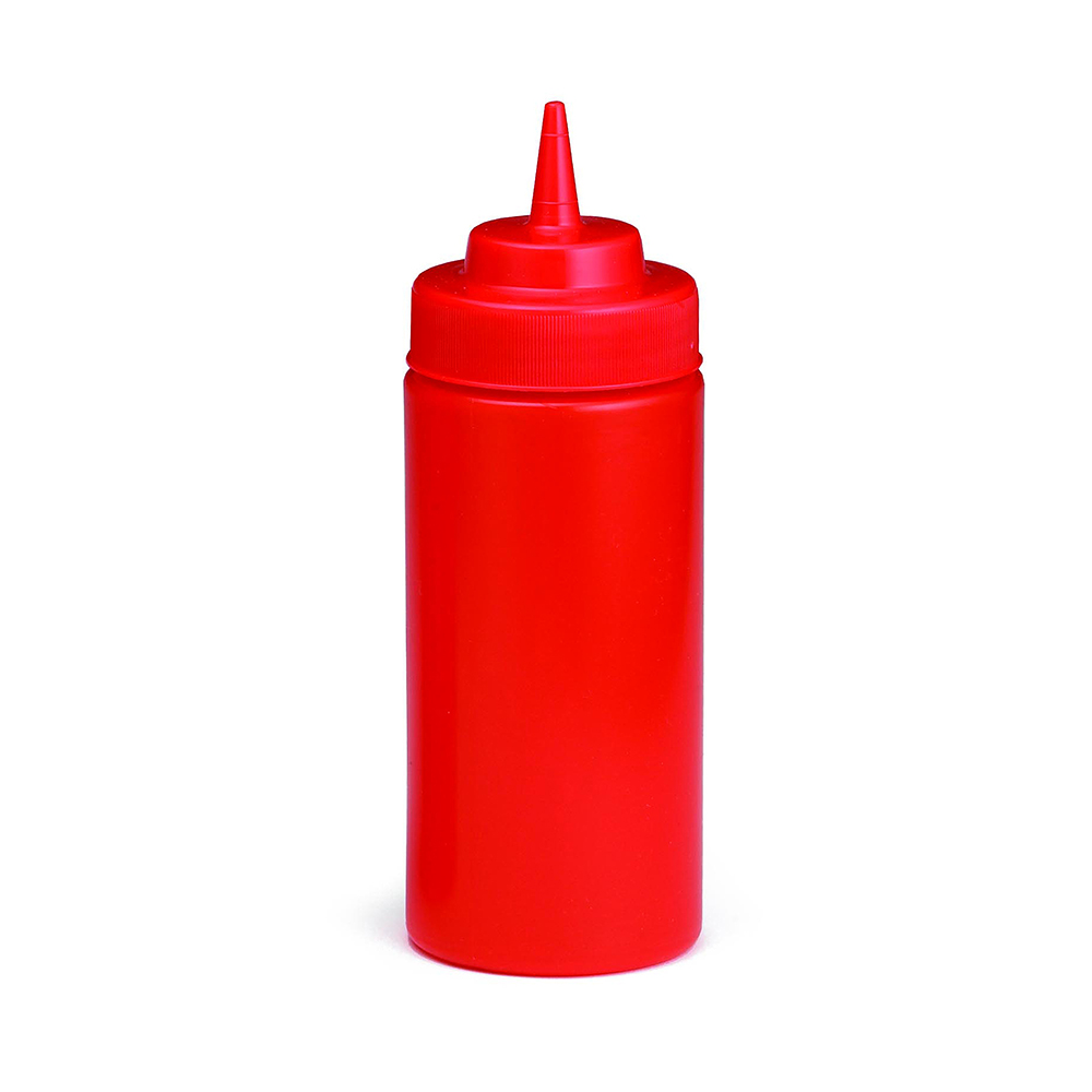 16 OZ SQZ BOTTLE KETCHUP RED