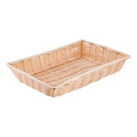 Tablecraft 1189W Basket, Rectangular, Polypropylene Cord,
Natural - 16-3/8" X 11-3/8" X 3"