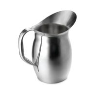 TableCraft 203 Bell Water Pitcher, Stainless Steel - 3 qt