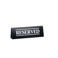 TableCraft 2060A Table Tent, Imprinted "Reserved", Acrylic -
2" x 6"