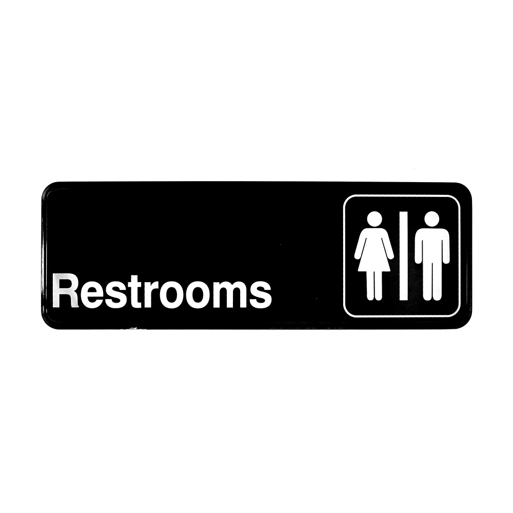 SIGN RESTROOM
