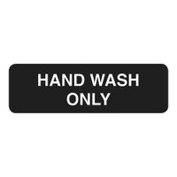 TableCraft 394554 Cash & Carry Sign, "", White On Black - 3"
x 9"