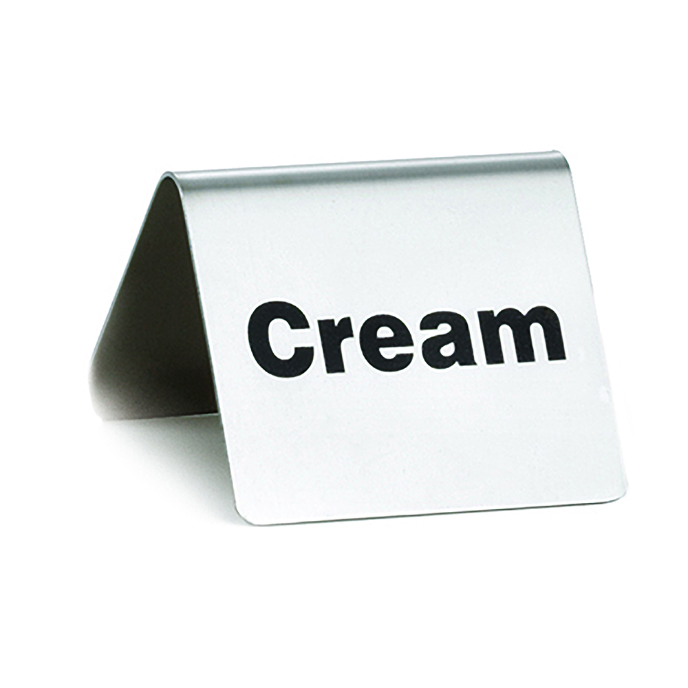 S.S. CREAM SIGN 2.5"X2"