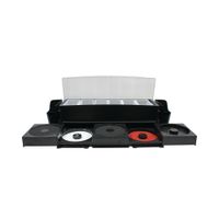 TableCraft BCD1400 Cash & Carry Ultimate Garnish Station,
Abs Black, Plastic/Clear - 24-3/4" x 7-1/4" x 6-1/4"
