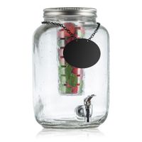TableCraft BDG3000 Cash & Carry Mason Jar Beverage
Dispenser, Includes: Chalkboard Necklace, Ice Core &
Infuser, Glass - 2 Gal