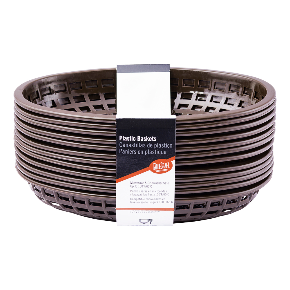 OVAL BASKET-BROWN (3)