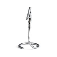 TableCraft CH2 Number/Card Holder, Alligator Clip, Circle,
Stainless Steel - 2" x 2" x 3-1/2"