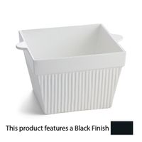 TableCraft CW1460BK Condiment Bowl, Square, Cast Aluminum,
Black Finish - 1-1/2 qt