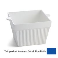 TableCraft CW1460CBL Condiment Bowl, Square, Cast Aluminum,
Cobalt Blue Finish - 1-1/2 qt
