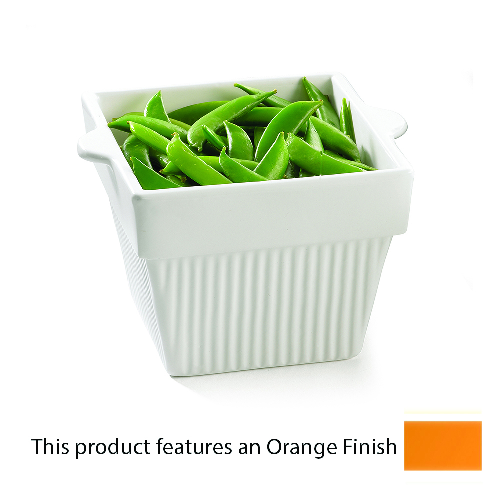 CONDIMENT BOWL 18OZ SQ ORANGE