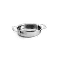 TableCraft CW2056 Induction Mini Casserole, Oval, 2 Handles,
Aluminum/Stainless Steel - 24 oz