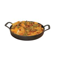 TableCraft CW30152 Fajita Platter, Round, S, Pre-Seasoned,
Cast Iron - 24 oz