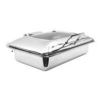 TableCraft CW40161 Induction Chafer Dish, Full Size, Steam
Pan, Polished Stainless Steel Finish (Electric Induction
Cook-Top Sold Separately) - 7 qt