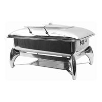 TableCraft CW40175 Fuel Chafer Dish W/Stand, Full Size,
Polished Stainless Steel Finish - 7 qt