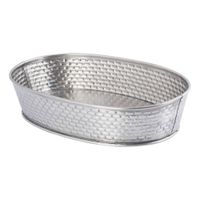 TableCraft GPSS96 Brickhouse Collection Serving Platter,
Brick Pattern Texture, Stainless Steel - 9-1/2" x 6" x
1-1/2"