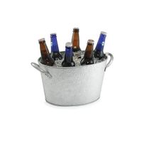 TableCraft GT159 Galvanized Collection Beverage Tub, Pebbled
Texture, Galvanized Steel - 1-3/4 gals