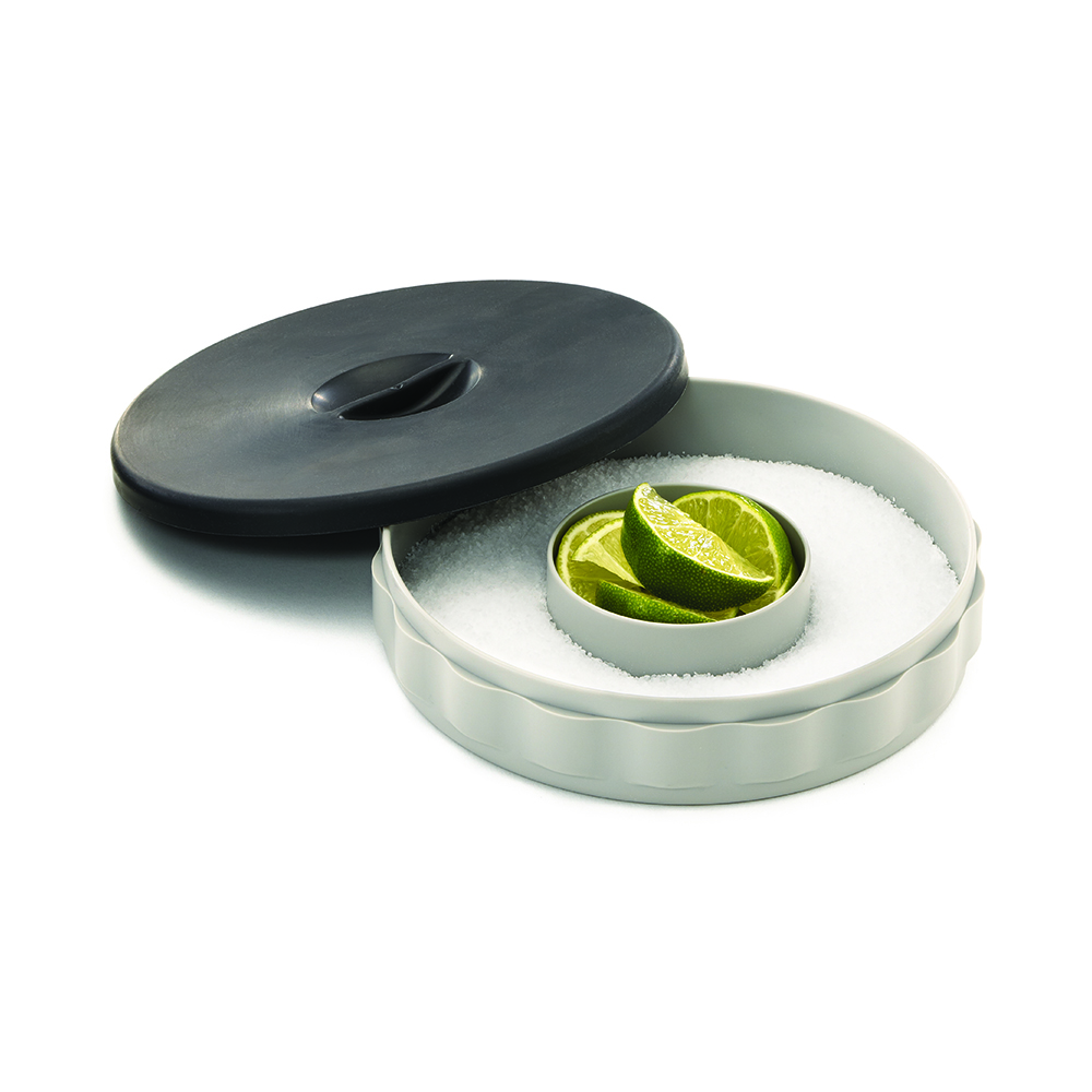 GLASS RIMMER POLY W/LID (6)