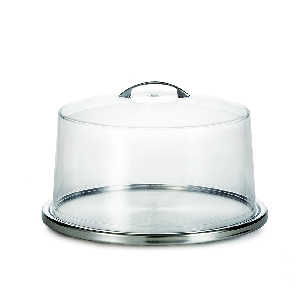 CAKE PLATE, LOW PROFILE S/S
