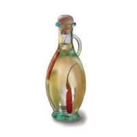 TableCraft H9220 Cash & Carry Tuscany Olive Oil Bottle,
Green Tint Glass, Cork Stopper - 8 oz