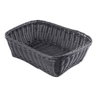 TableCraft M2485 Ridal Collection Basket, Black,
Polypropylene - 11-1/2" x 8-1/2" x 3-1/2"