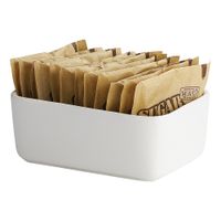 TableCraft P56 Sugar Packet Holder, White, Porcelain - 4" x
2-1/4" x 1-1/2"