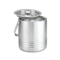 TableCraft RIB76 Room Service Ice Bucket, Insulation,
Stainless Steel - 7" x 6" x 6-1/2"