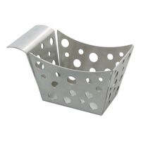 TableCraft SCB Side Basket, Circled, 18/8 Stainless Steel,
Satin Finish - 5-1/2" x 3-1/4" x 3"