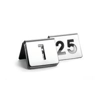 TableCraft TC125 Number Tent Set, Stainless Steel - 2-1/2" x
2"