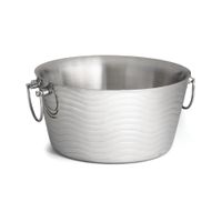 TableCraft WBT14 Wave Collection Beverage Tub, Stainless
Steel - 3 gal