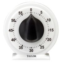 Taylor 5831N Mechanical Long Ring Timer, White, Plastic