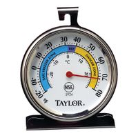 Taylor 5924 Refrigerator/Freezer Thermometer, Stainless
Steel - 3 1/4"
