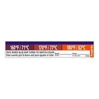 Taylor 8769 TempRite Adhesive Dishwasher Test Labels - 27 ct