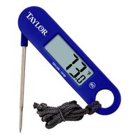 Taylor 1476FDA Digital Thermometer, Folding Probe,
Waterproof - 3-3/7"