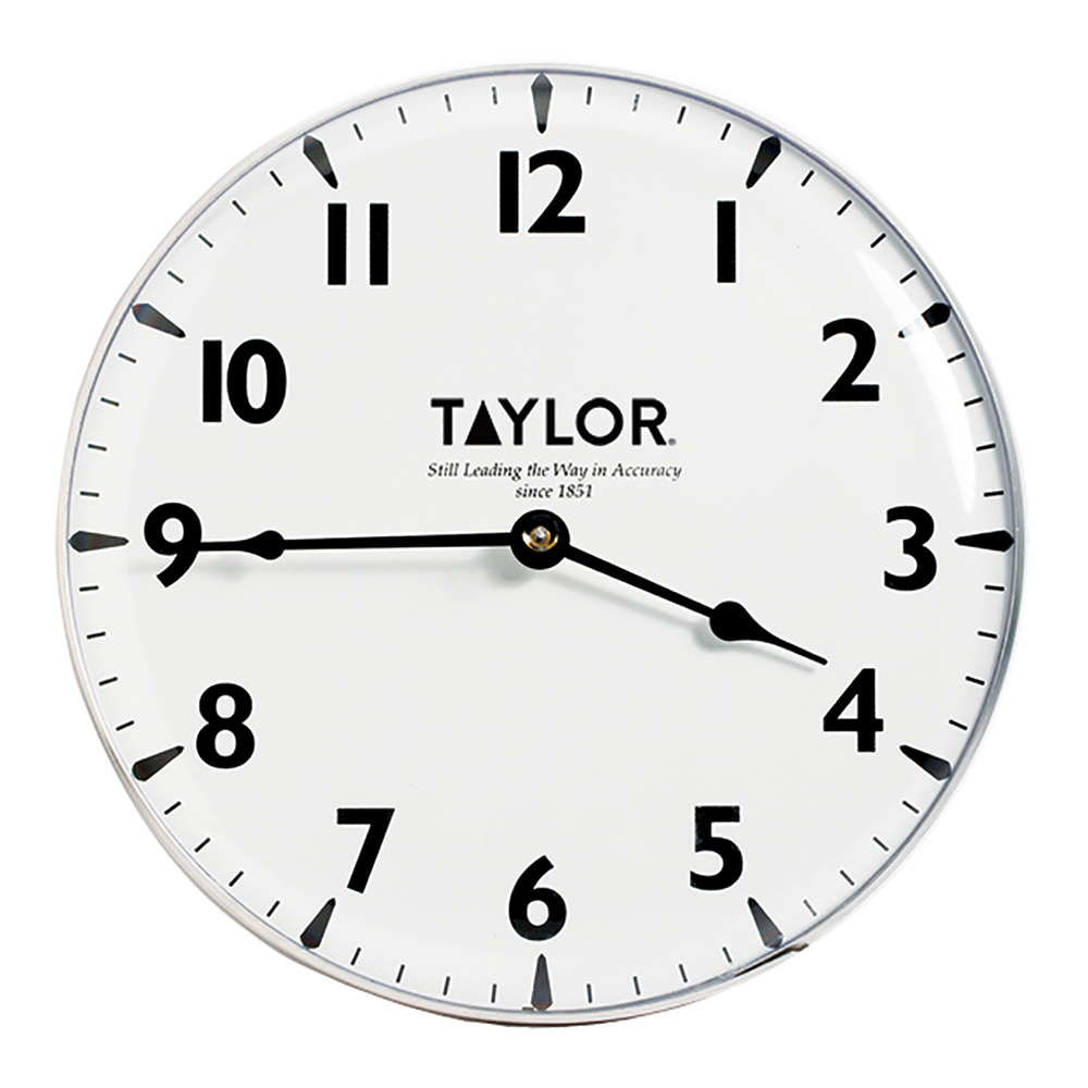 12" QUARTZ CLOCK WHITE (5)