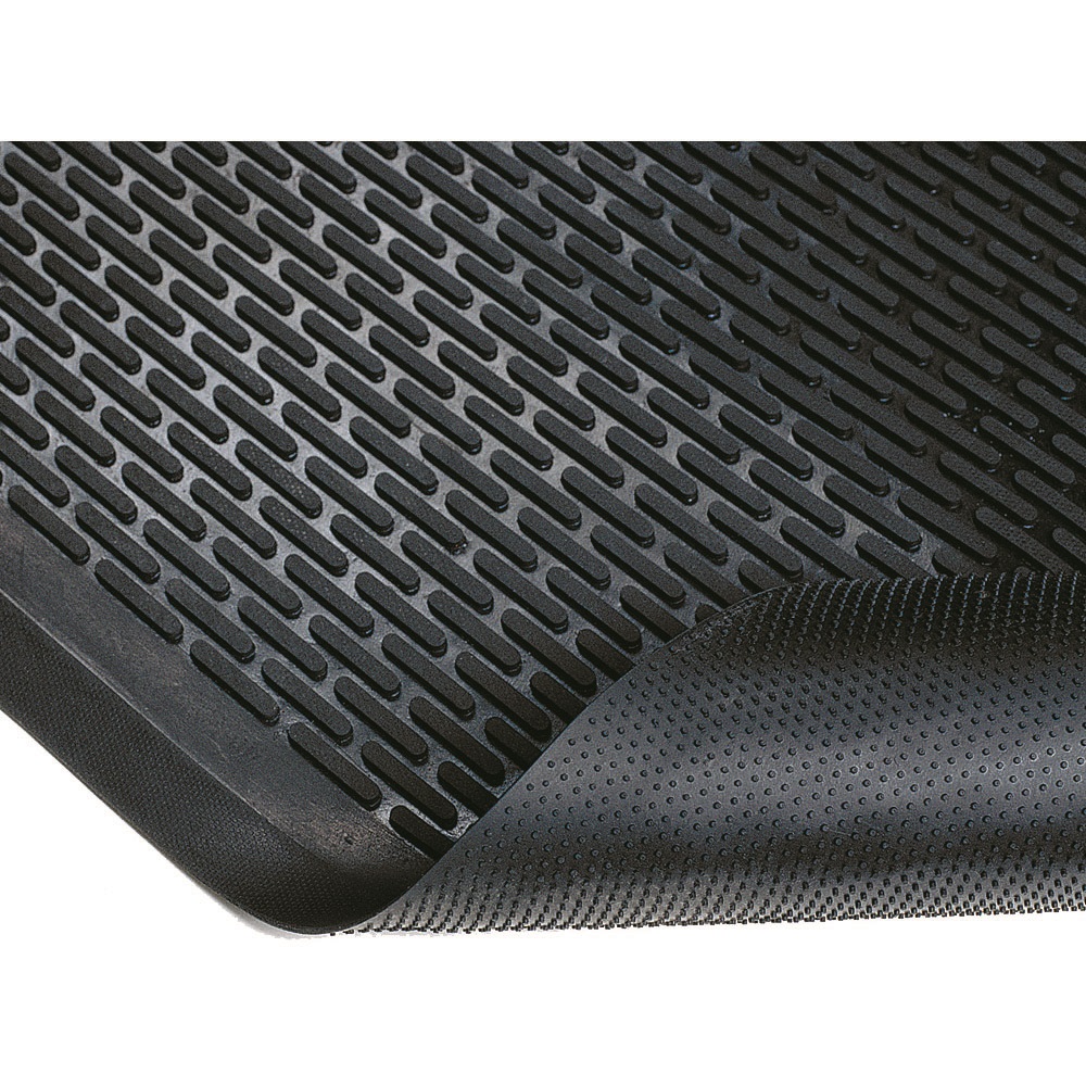 3'X5' RIDGE SCRAPER MAT-BLACK