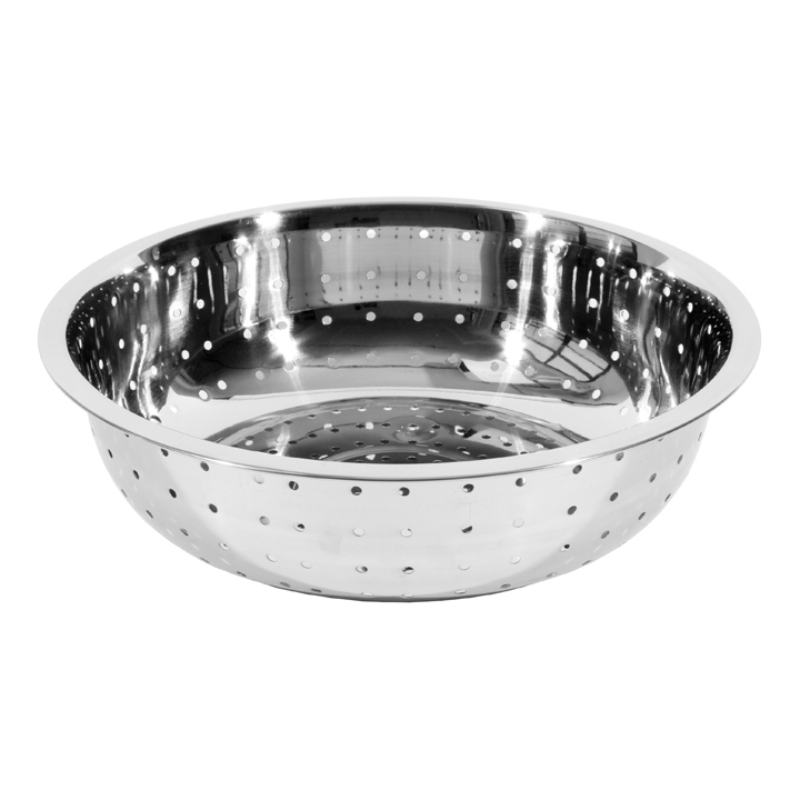 15" LARGE HOLE COLANDER  S/S