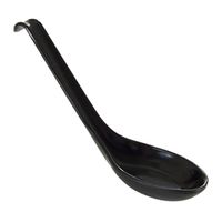 Thunder Group 7200BK Classic Asian Soup Spoon, Black,
Melamine - 5/8 oz