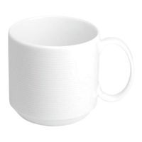 Steelite 6350MP21 Wish Stack Mug, White, Porcelain - 10 oz