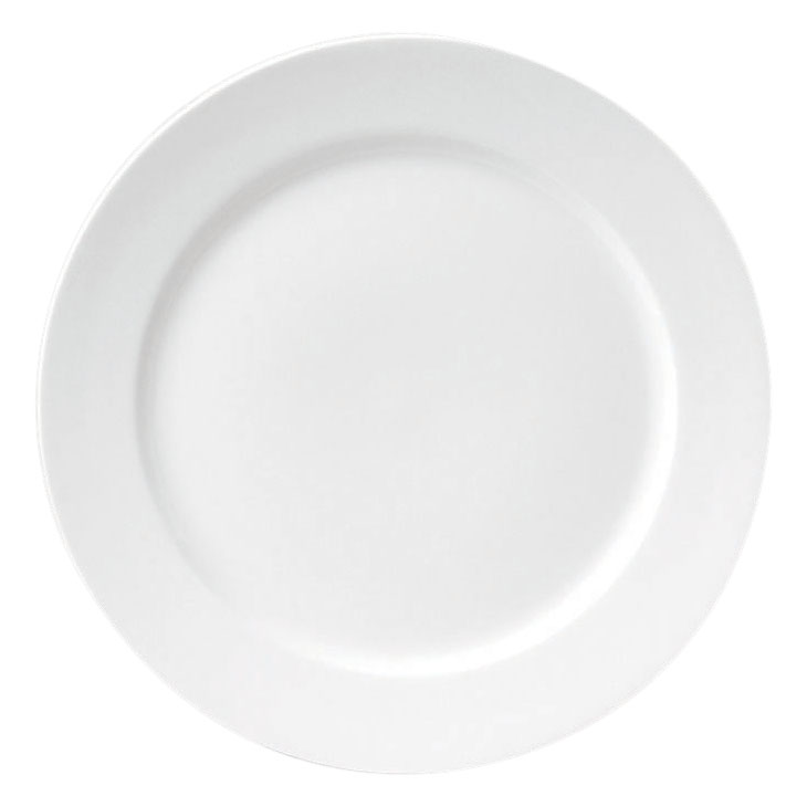 SIMPLE 9-3/4" FLAT PLATE WHT(2