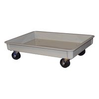 MFG Tray 870148 5136 1075 Dough Box Dolly, Rectangular,
Platform, Gray, Fiberglass - 26" x 18"