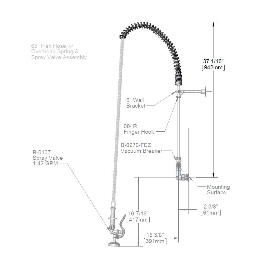 SPRING FOR PRE RINSE HOSE