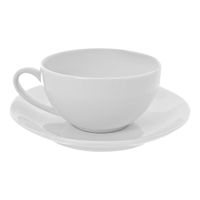 10 Strawberry Street RCP0009 Royal Coupe White Oversized Cup
& Saucer Set, White, China - 10 oz