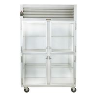 Traulsen G21001 Dealer's Choice Display Refrigerator,
Two-Section, Stainless Steel/Aluminum - 35"