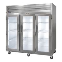 Traulsen G32010 Dealer's Choice Display Refrigerator,
Three-Section, Stainless Steel/Aluminum - 35"