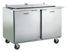 Traulsen UPT6012-LR Dealer's Choice Compact Prep Table
Refrigerator, Reach-In, Two-Section, Stainless
Steel/Aluminum - 60"