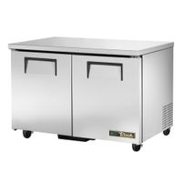 True Mfg TUC-48-HC W/1 1/2 CAST=LP Undercounter
Refrigerator, Stainless Steel, 2 Door - 115V