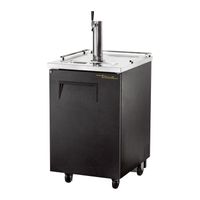 True Mfg TDD-1-HC Direct Draw Beer Dispenser, Black,
Stainless Steel/Vinyl, 1 Door - 115V