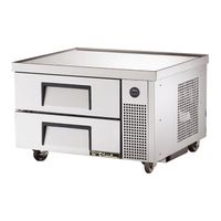 True Mfg TRCB-36 Chef Base Refrigerator, Stainless Steel, 2
Drawer - 115V