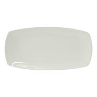 Tuxton China BPH-161H DuraTux Rectangle Plate, Porcelain
White, China - 16" x 8" x 1"